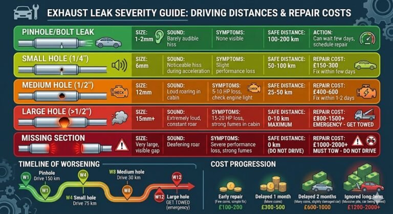 How Long Can I Drive With Exhaust Leak: Safety
