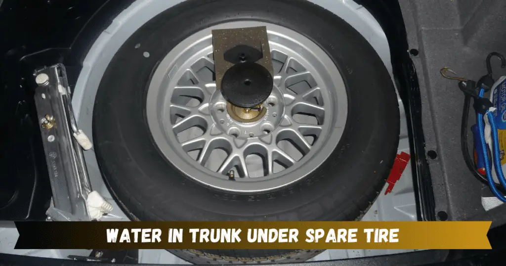 water in trunk under spare tire