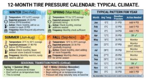Tire Pressure and Temperature: Complete Guide