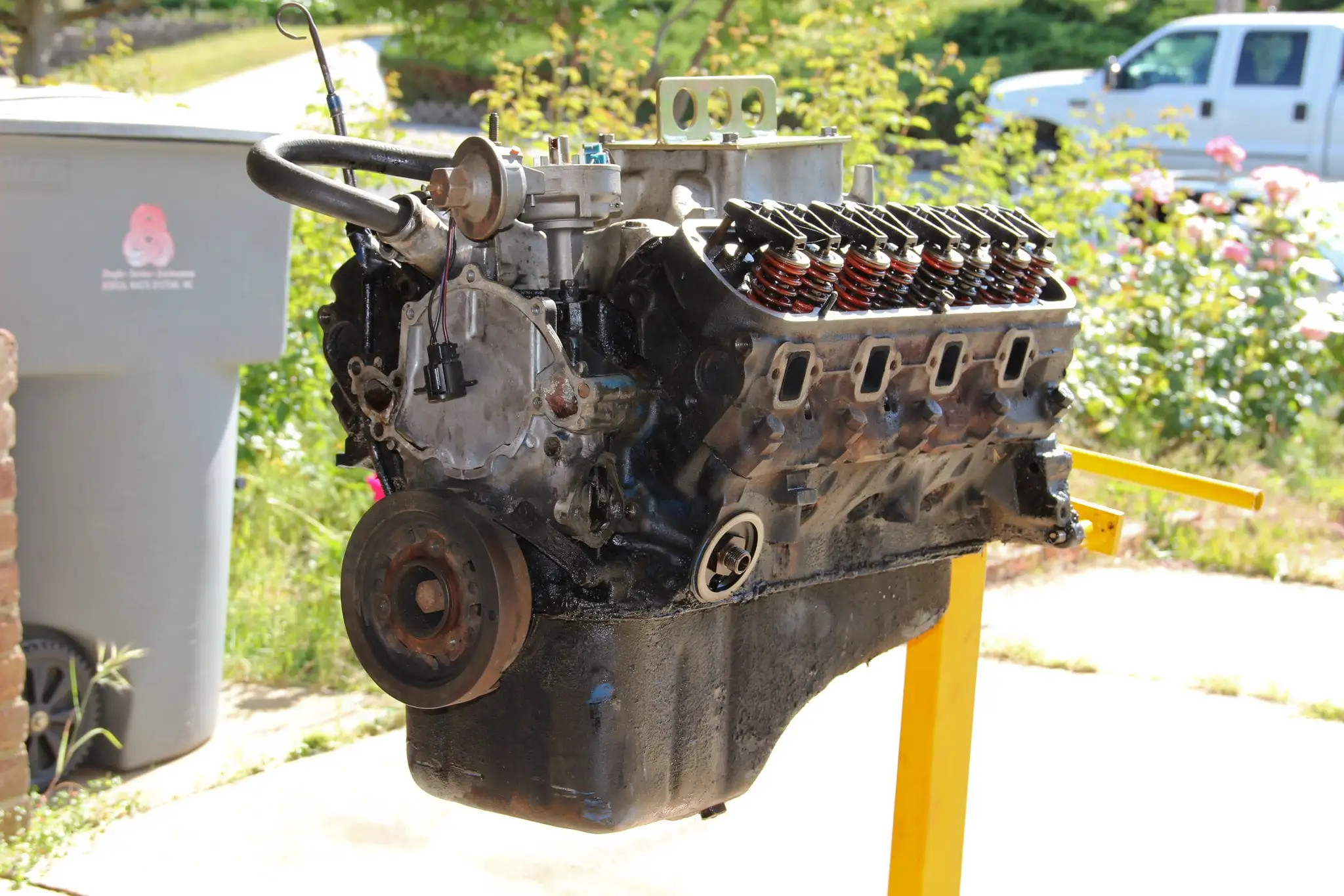 What causes a cracked engine block