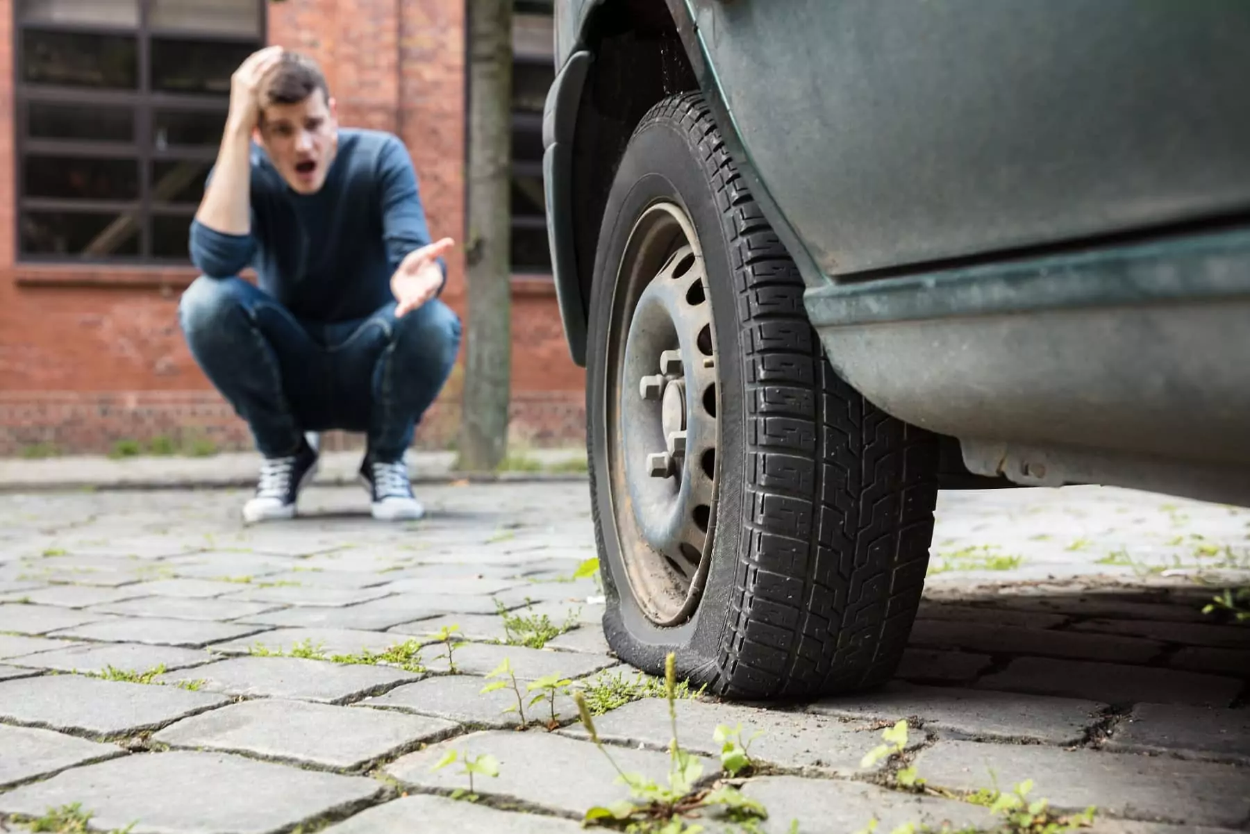 Driving on a Flat Tyre
